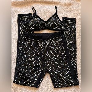 Hot & Delicious Sequins High Waist Leggings and Bralette